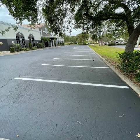Parking lot striping and pavement markings, project photo 73