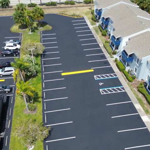 Parking lot striping and pavement markings, project photo 52