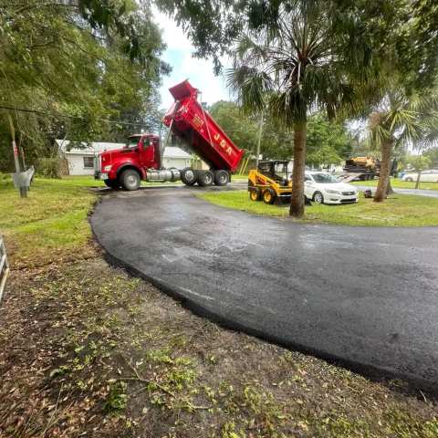 New residential asphalt driveway, project photo 26