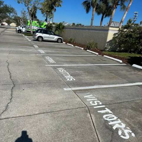 Parking lot striping and pavement markings, project photo 60