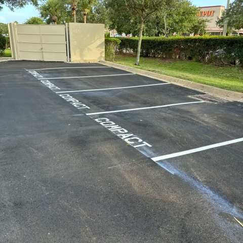 Parking lot striping and pavement markings, project photo 11