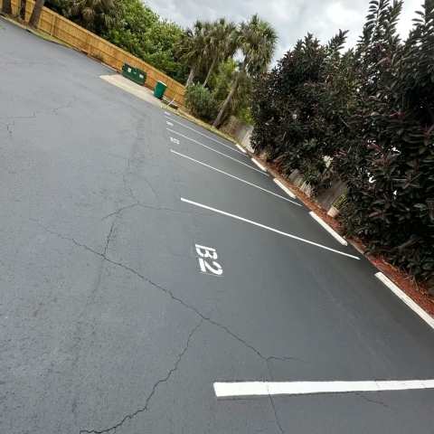 Parking lot striping and pavement markings, project photo 38