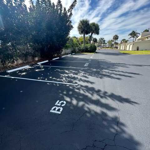 Parking lot striping and pavement markings, project photo 39