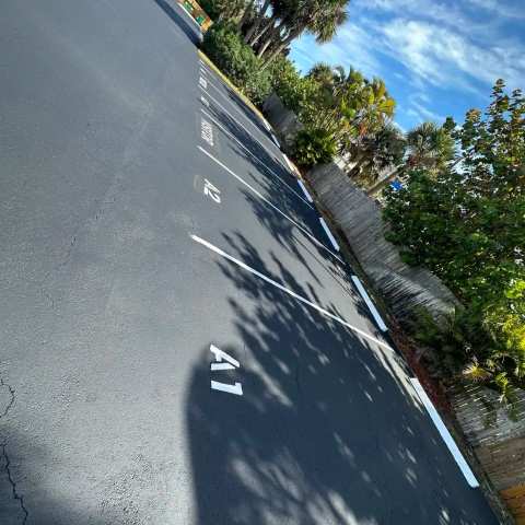 Parking lot striping and pavement markings, project photo 40