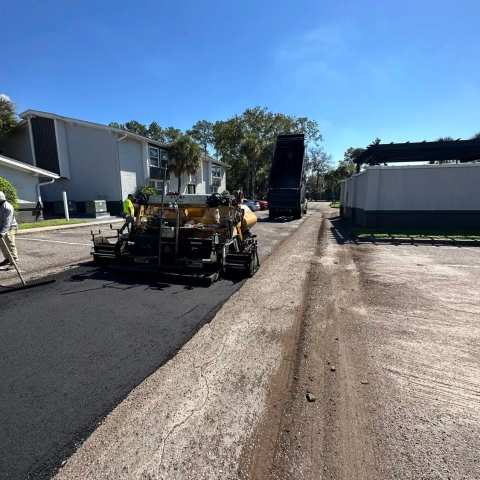 Site excavation and grading before paving, project photo 27
