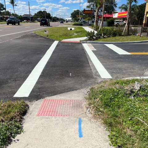 Parking lot striping and pavement markings, project photo 71