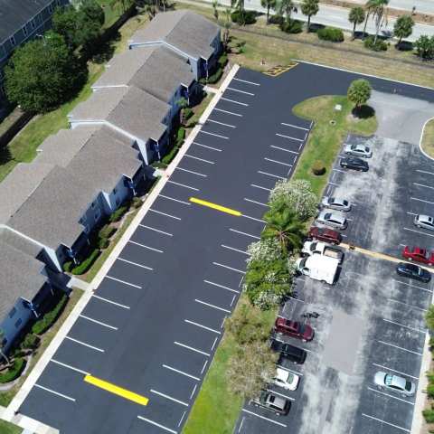 Parking lot striping and pavement markings, project photo 46