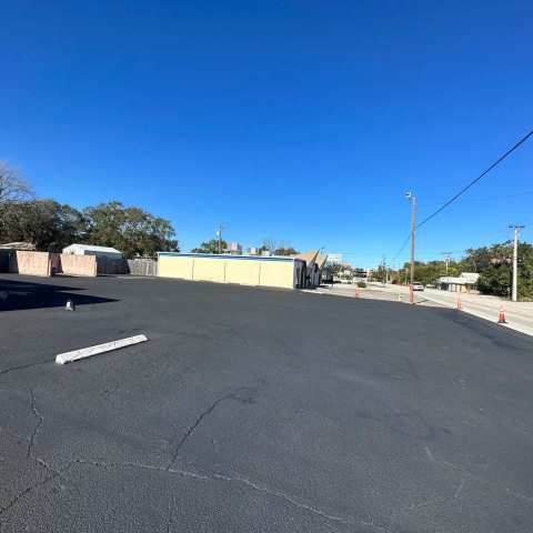 Newly paved commercial parking lot, project photo 45