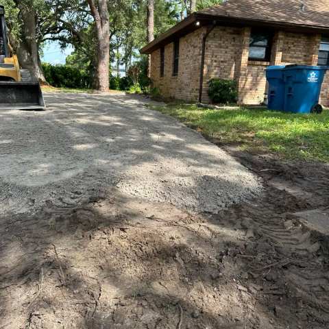 Site excavation and grading before paving, project photo 21