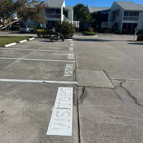 Parking lot striping and pavement markings, project photo 55