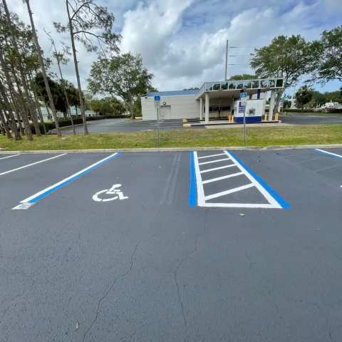 Parking lot striping and pavement markings, project photo 75