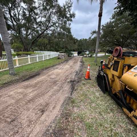 Site excavation and grading before paving, project photo 8