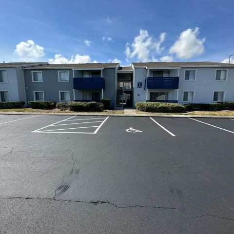 Parking lot striping and pavement markings, project photo 49