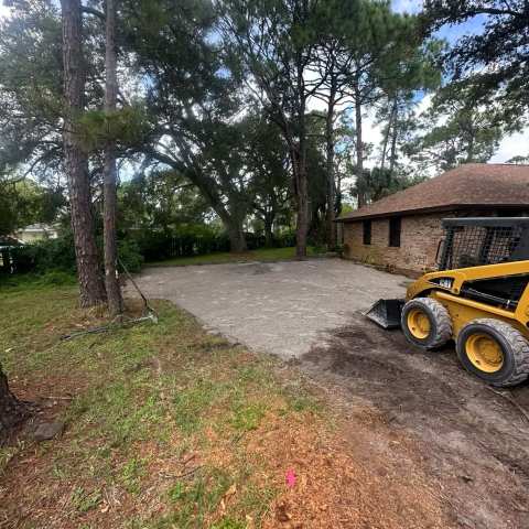 Site excavation and grading before paving, project photo 18