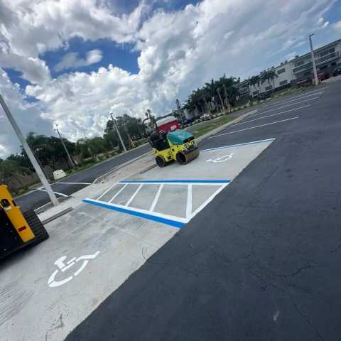 Parking lot striping and pavement markings, project photo 14