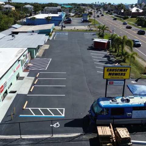 Parking lot striping and pavement markings, project photo 22