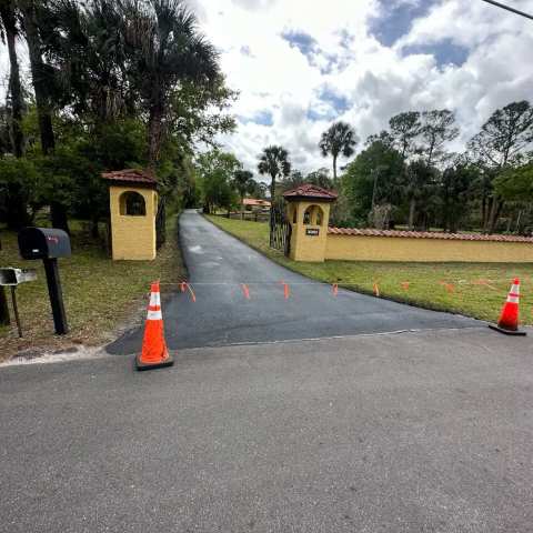 New residential asphalt driveway, project photo 45