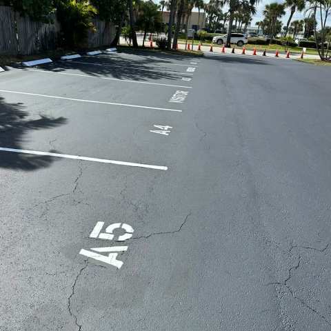 Parking lot striping and pavement markings, project photo 41