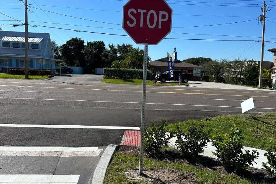 Traffic sign installed by All Brevard Asphalt