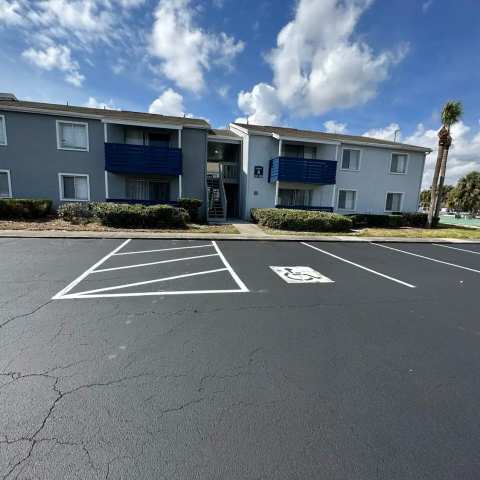 Parking lot striping and pavement markings, project photo 48