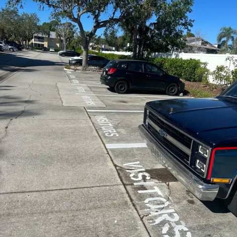 Parking lot striping and pavement markings, project photo 56