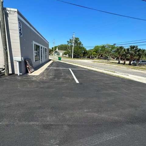 Parking lot striping and pavement markings, project photo 67