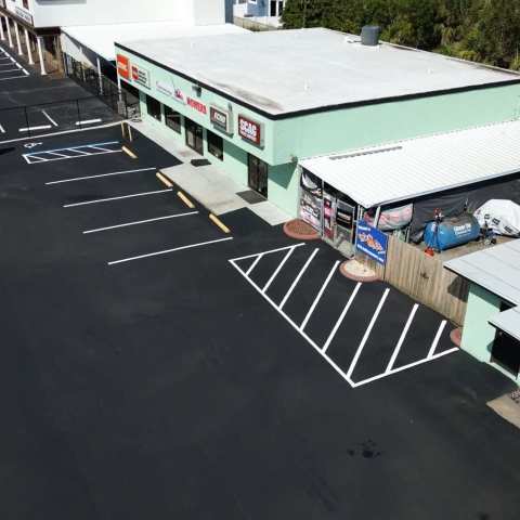 Parking lot striping and pavement markings, project photo 26