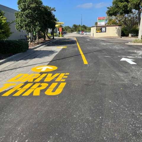 Parking lot striping and pavement markings, project photo 34